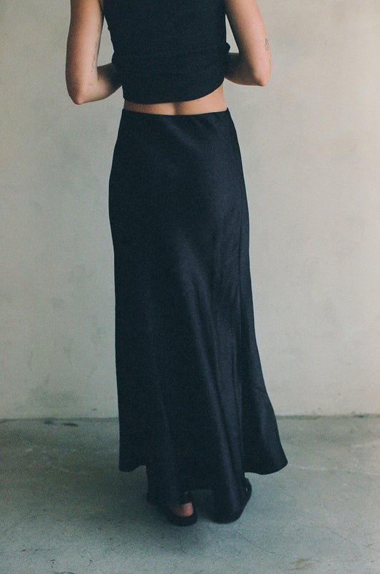 THE MAEVE SATIN SKIRT