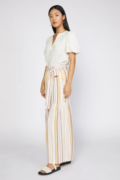 STRIPED WIDE LEG PANT