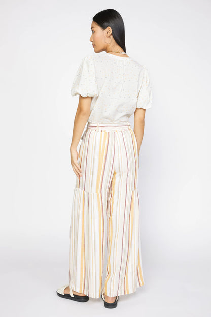 STRIPED WIDE LEG PANT