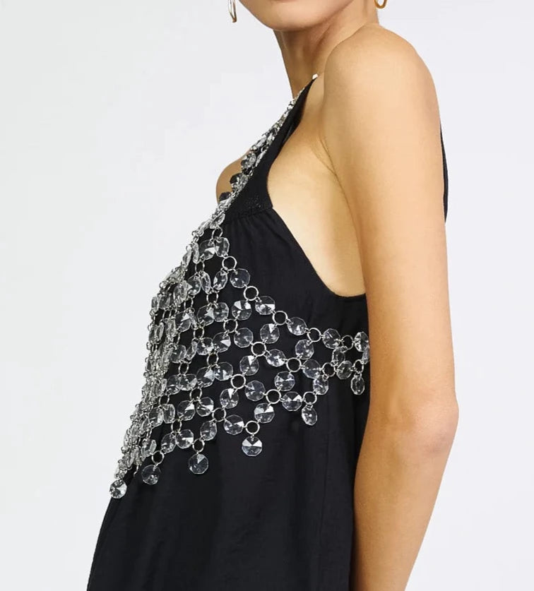 CLEAR BEADED CAMI