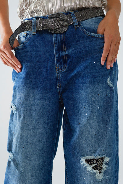 PAINT STAIN JEANS
