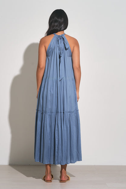 HI NECK MAXI DRESS