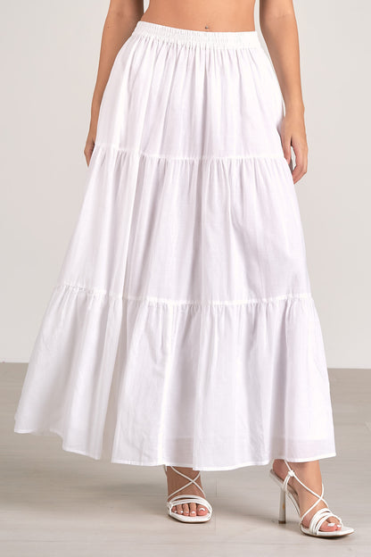 TIERED MAXI SKIRT