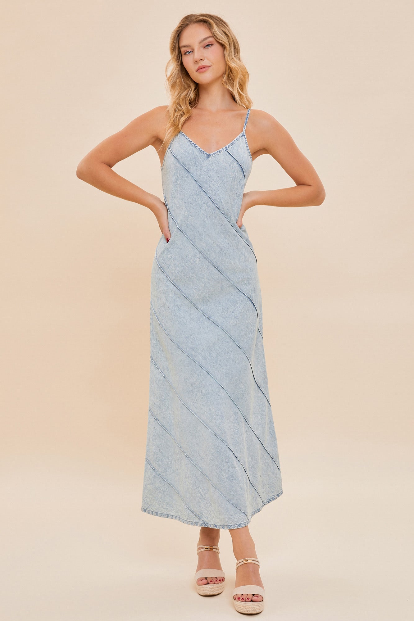 MAXI DENIM DRESS