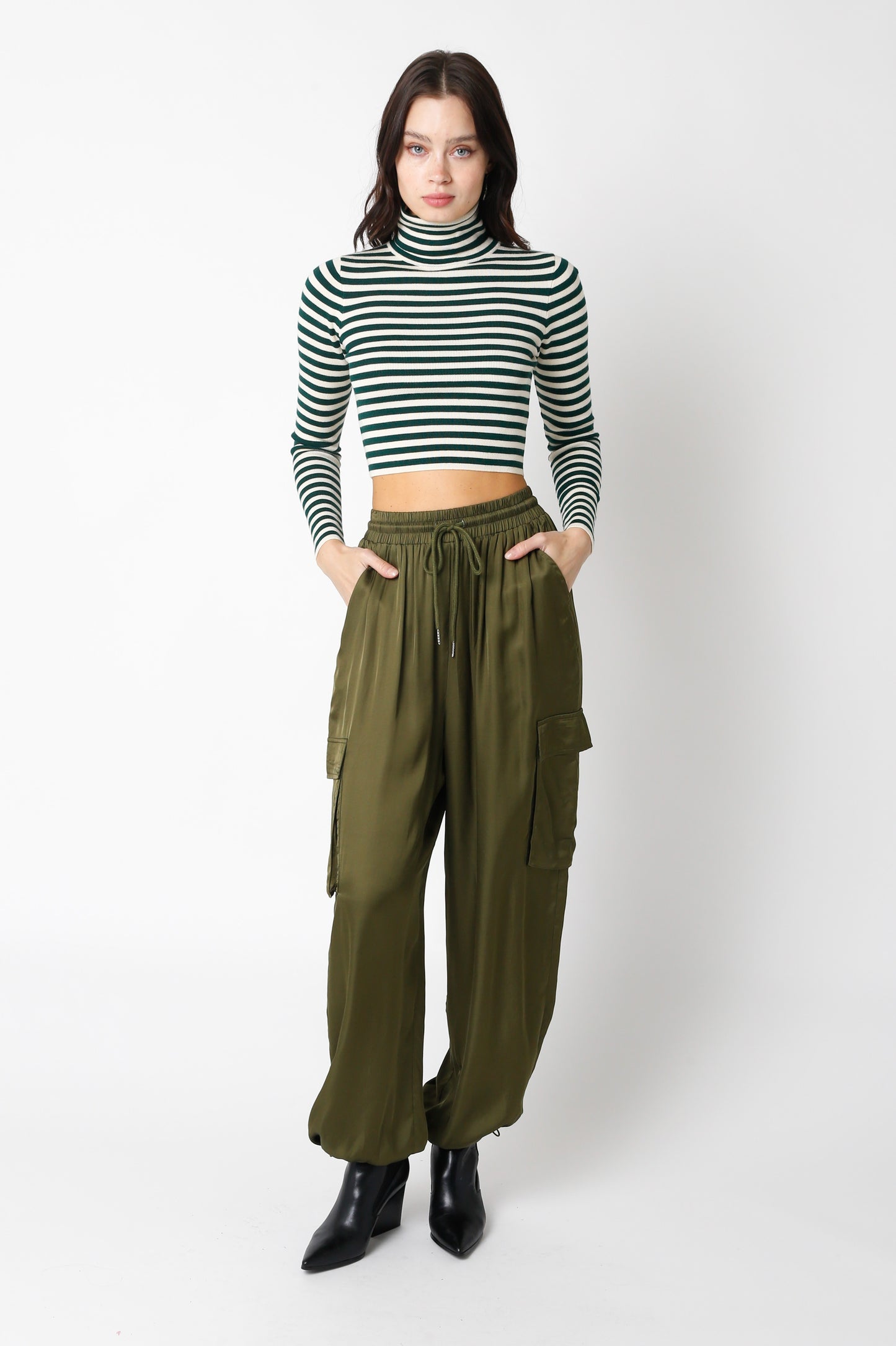 SATEEN CARGO JOGGER PANT