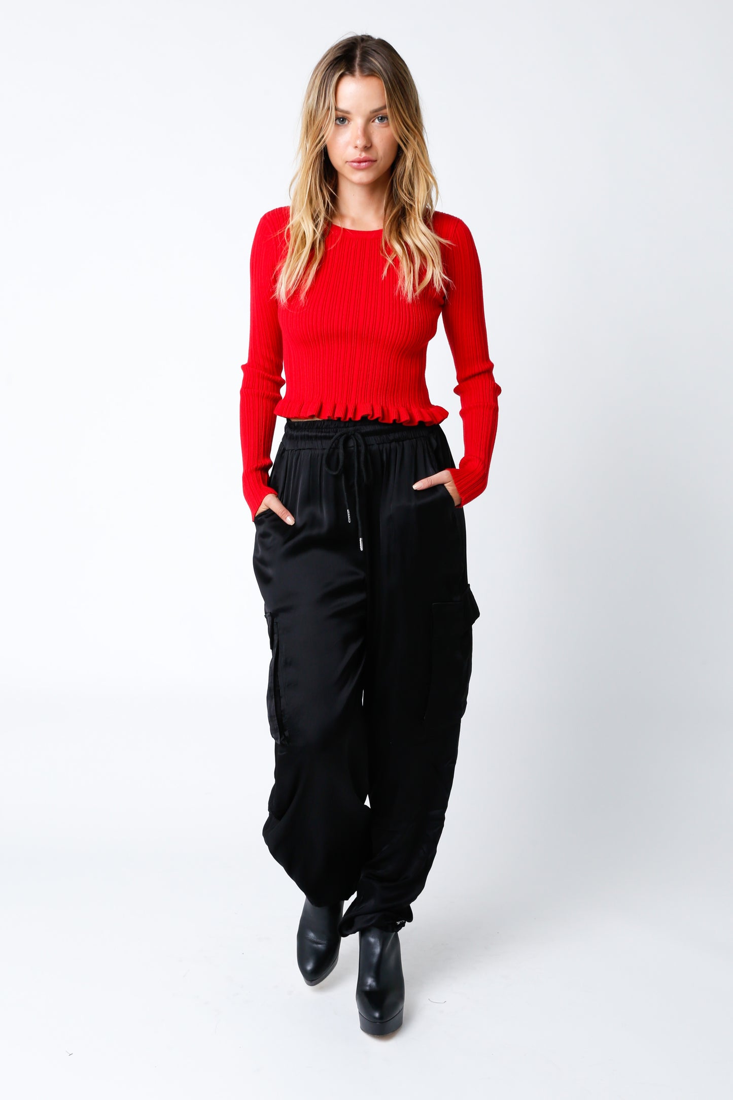 SATEEN CARGO JOGGER PANT