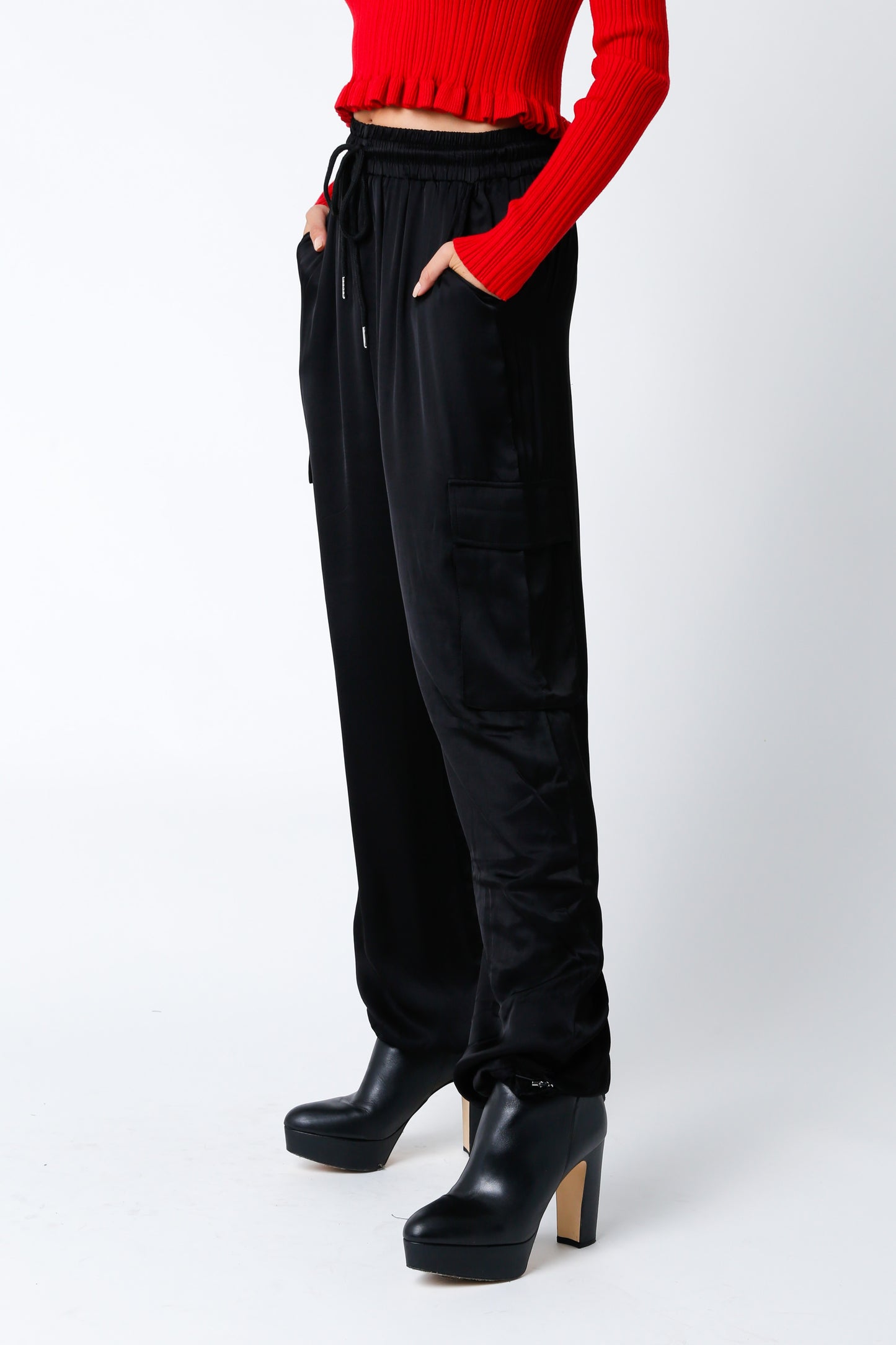 SATEEN CARGO JOGGER PANT