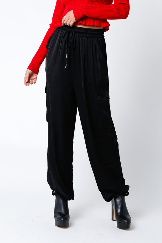 SATEEN CARGO JOGGER PANT