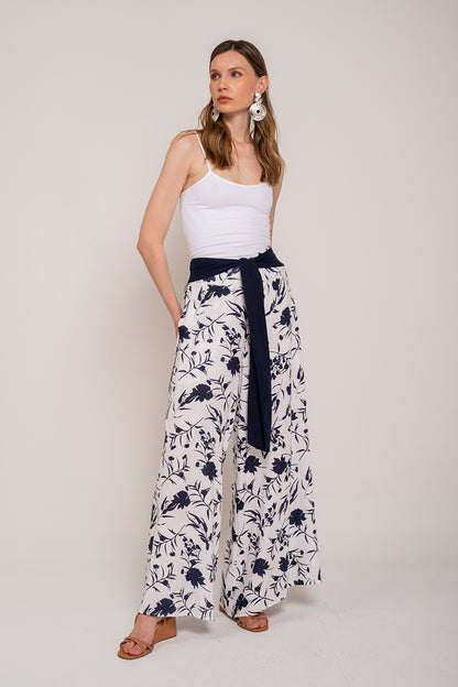 FLORAL LINEN PALAZZO