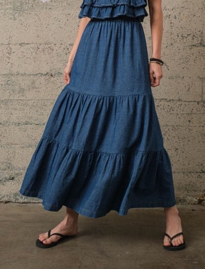 JEAN MAXI SKIRT