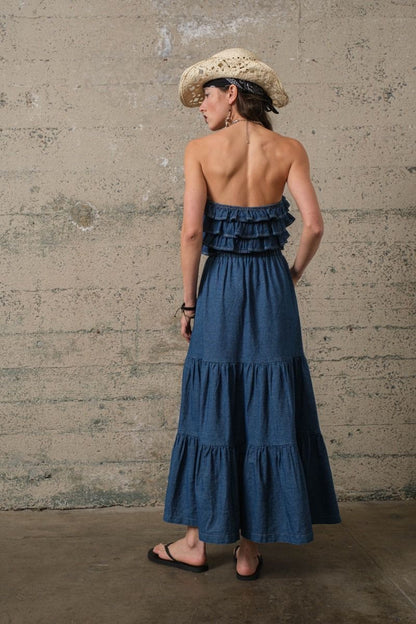 JEAN MAXI SKIRT