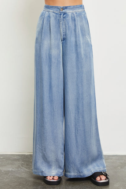 DENIM WIDE LEG PANT