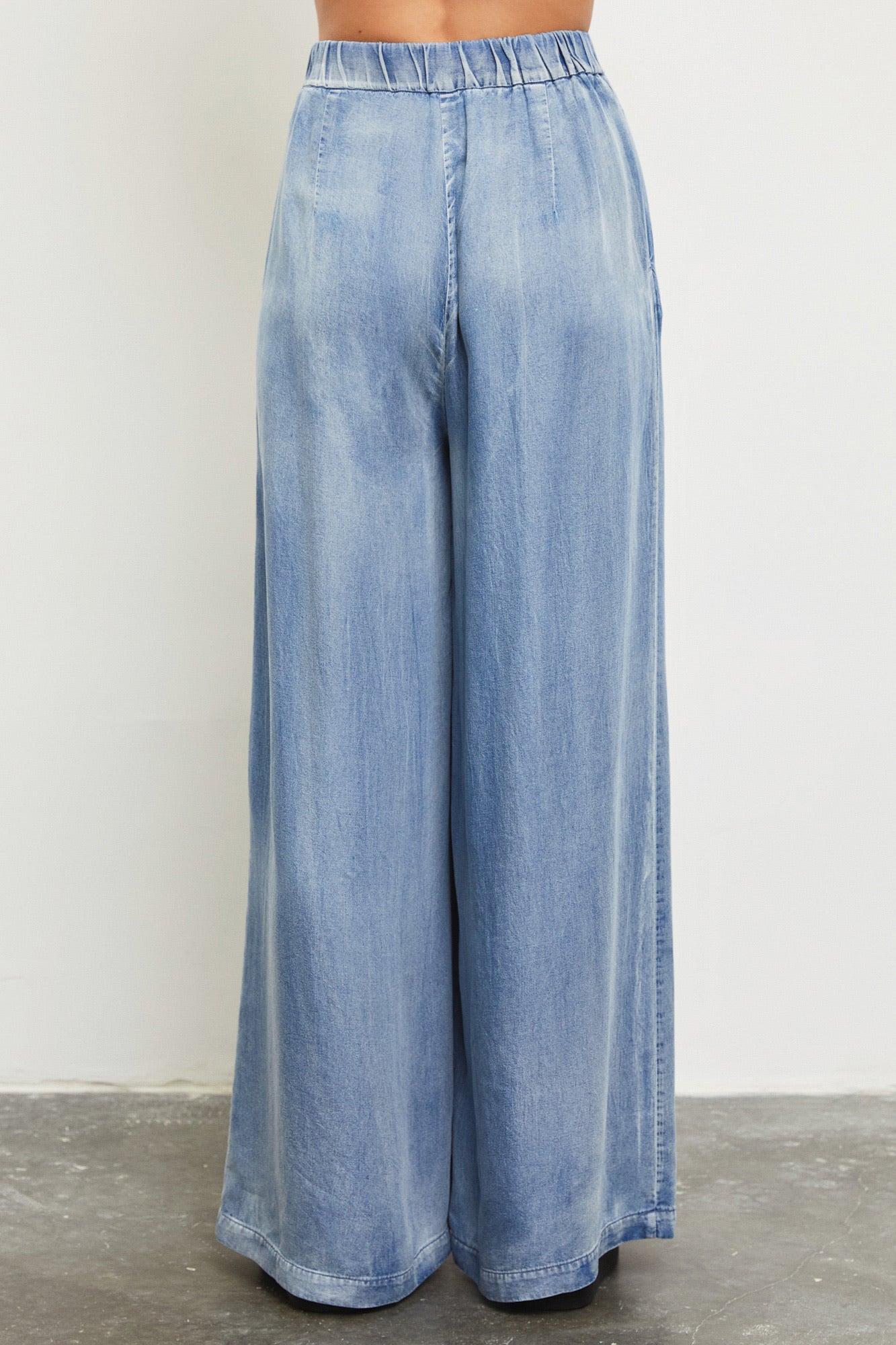 DENIM WIDE LEG PANT