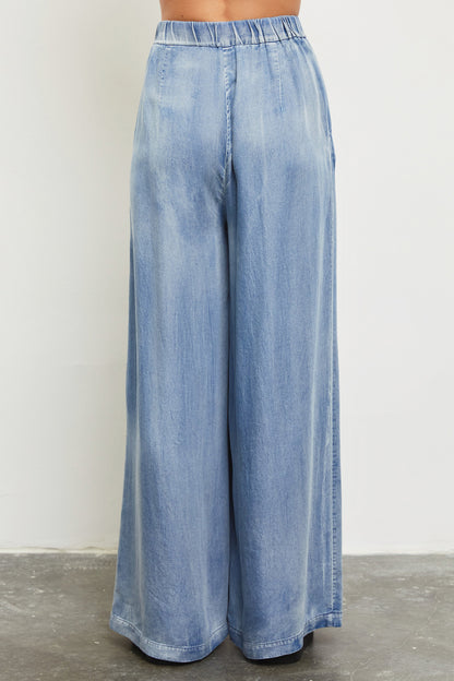 DENIM WIDE LEG PANT