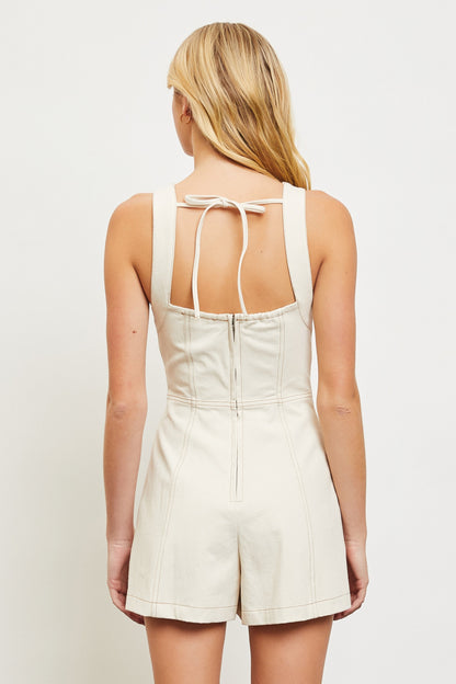 TIE- BACK ROMPER